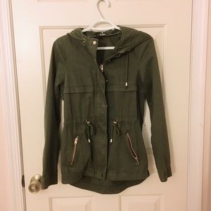 H&M Olive Green Utility Jacket Parka